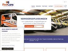 Tablet Screenshot of firstcare.be